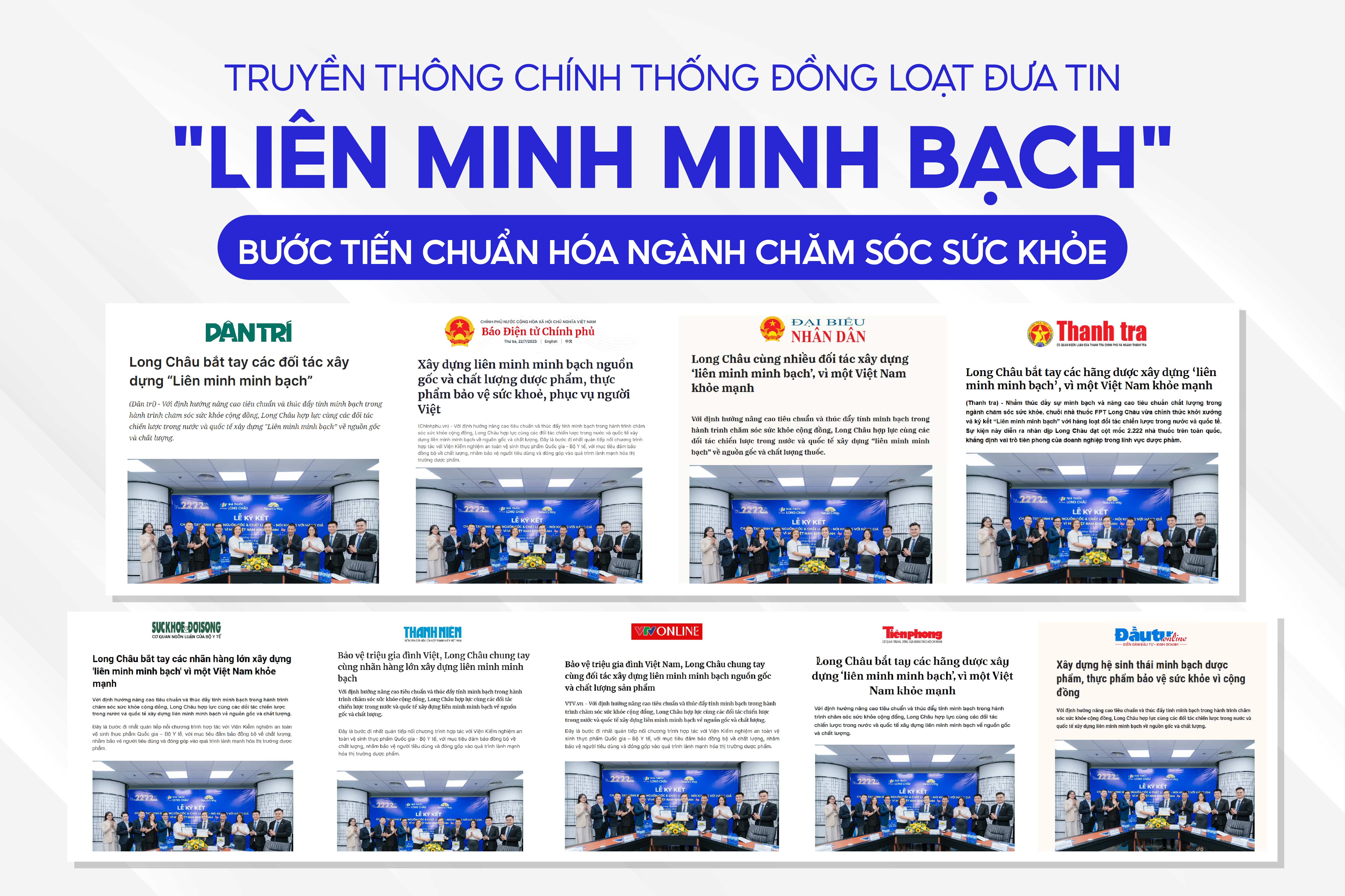 “Liên minh Minh Bạch” được các kênh truyền thông chính thống đồng loạt đưa tin