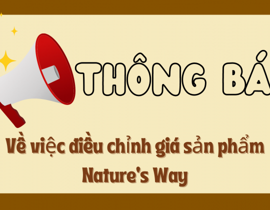 Thông báo: Điều chỉnh giá sản phẩm của Nature’s Way