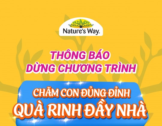 Thông báo dừng chương trình thẻ cào trúng thưởng “Chăm con đủng đỉnh - Quà rinh đầy nhà”
