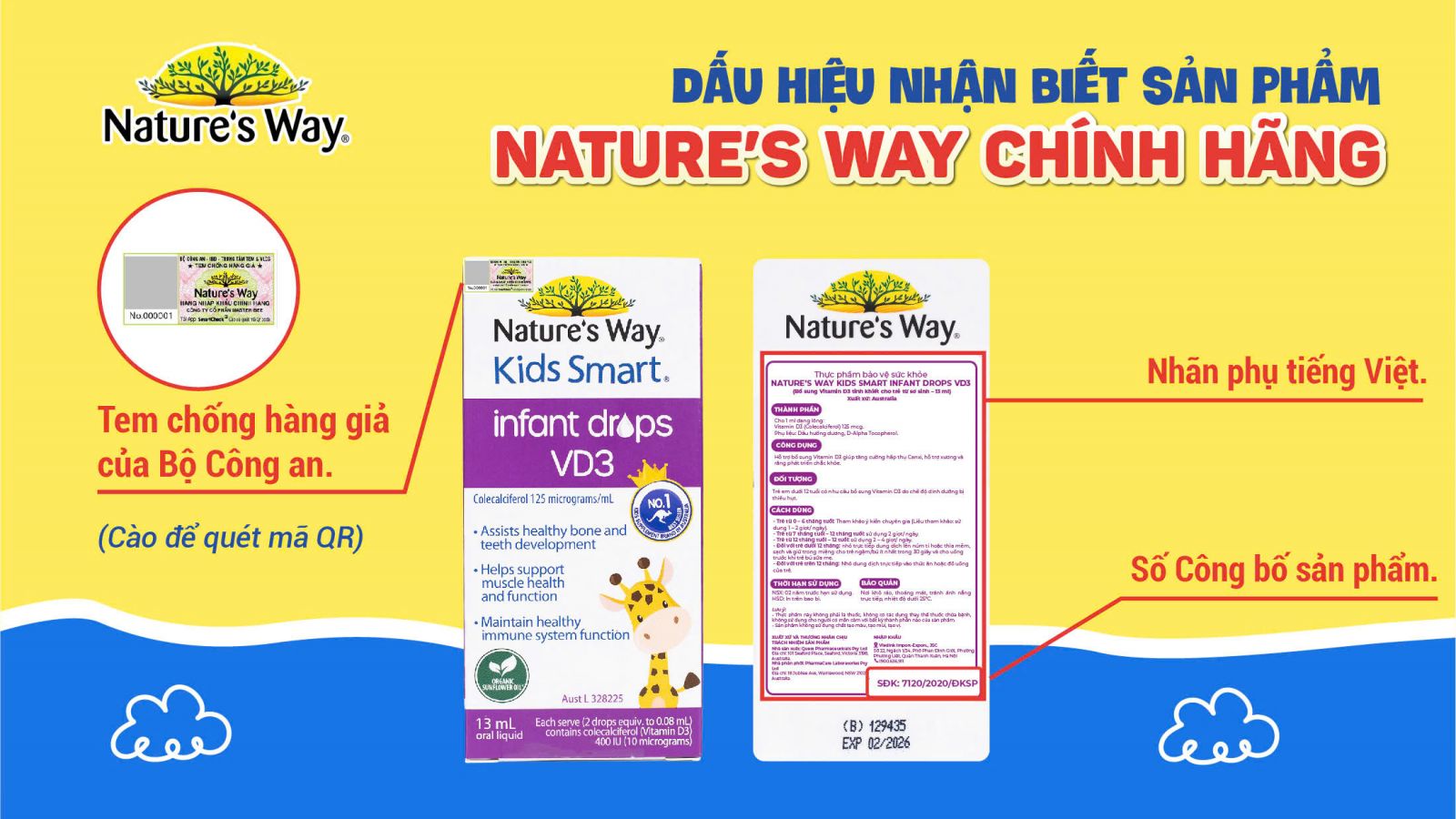 Dấu hiệu nhận biết Nature's Way chính hãng
